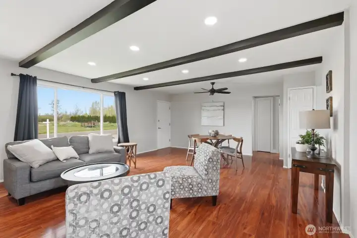 Natural Light: A brand-new front window floods the space with natural light while providing a fresh, updated look from the inside out.