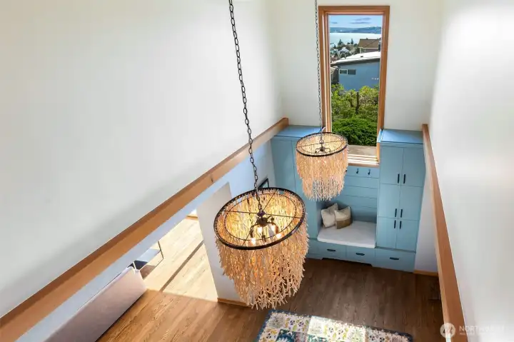 View from the upstairs landing