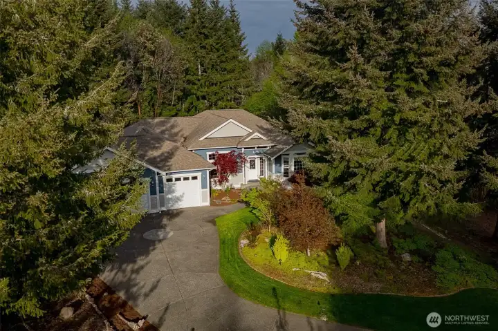 Gorgeous, mature landscaping throughout property.
