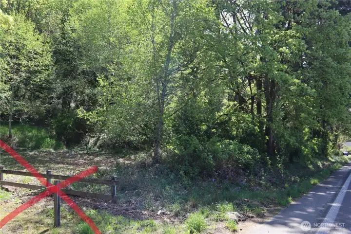 The fence is not part of the property.