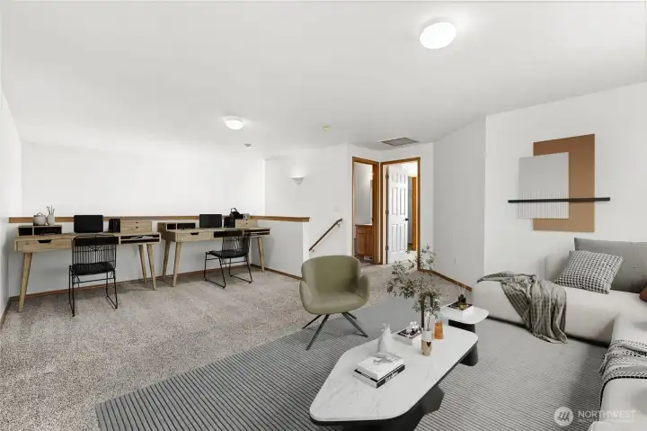 Bonus Room (digitally staged)