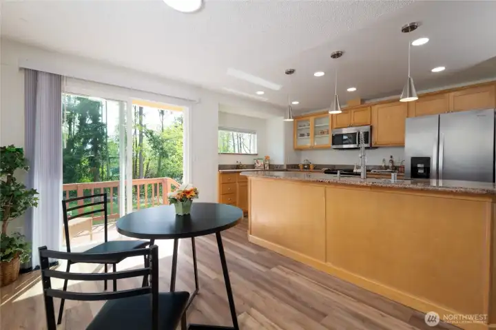 Bright Open Dinning / Kitchen Area
