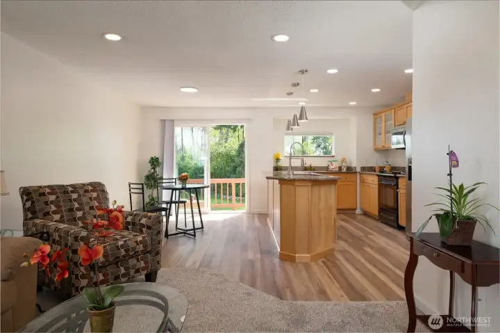 Living,Kitcken, Dinning overview
