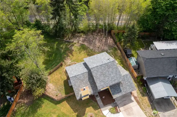 Stunning Aerial view, partial fenced, trees