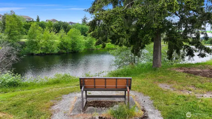 A resting spot along the trail. All park ammenities are in great shape and maintained by the HOA. A resting spot along the trail. All park ammenities are in great shape and maintained by the HOA.