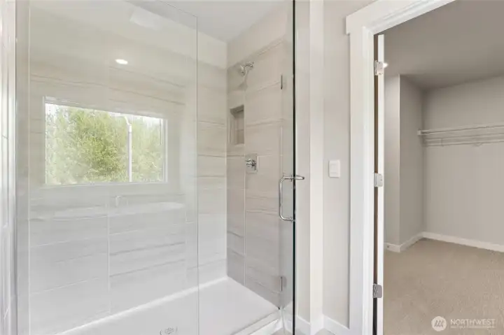 Primary shower. Primary shower.
