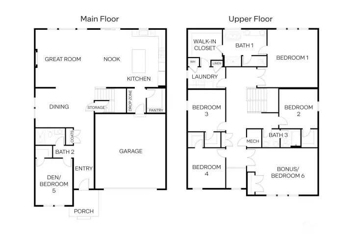 Floor plan rendering. Floor plan rendering.