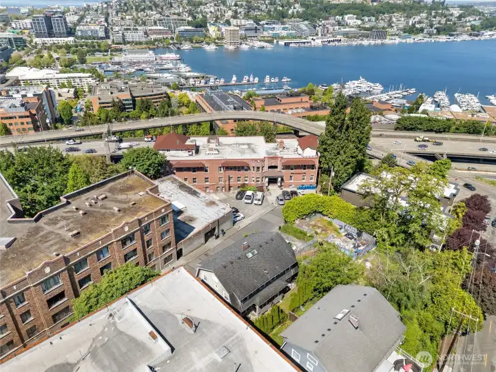 Blocks from the South Lake Union waterfront.