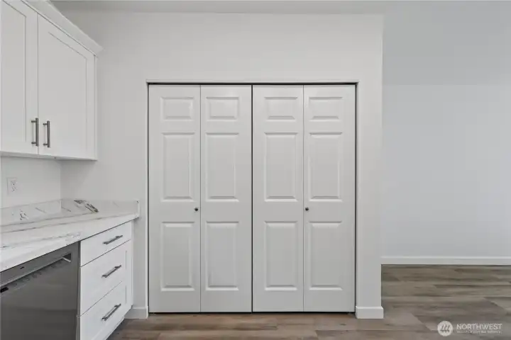 Laundry closet Laundry closet