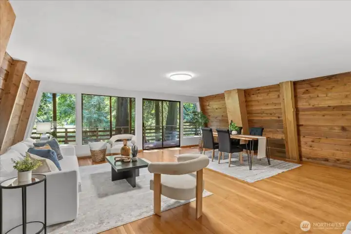 Living and dining area