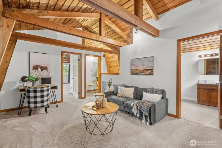 Upper level loft area