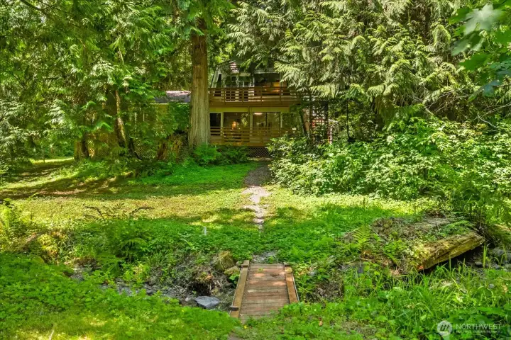 Creek runs through the property