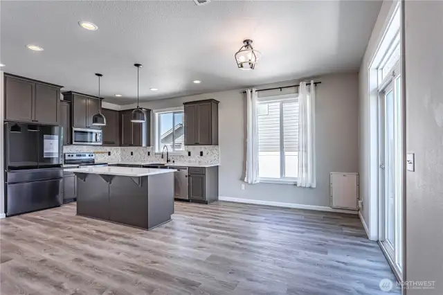 dining area to back patio
