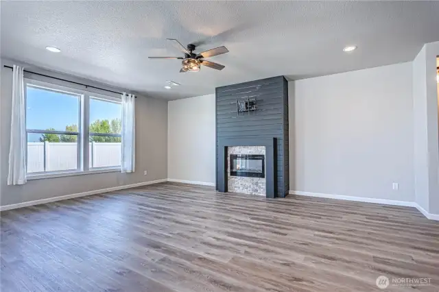 electric fireplace w hidden storage