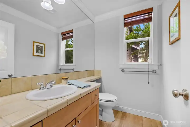 Main floor powder room!