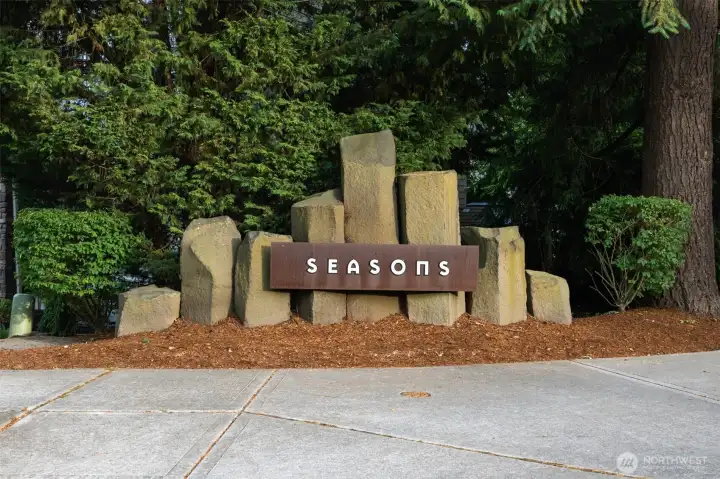 Welcome to Seasons — a sought-after neighborhood with tree-lined streets and a welcoming vibe.