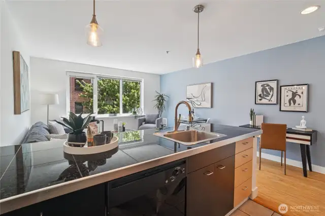 Fresh paint and new lighting make this unit move-in ready.