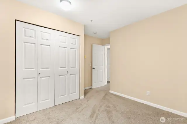 Generous closet space here as well.