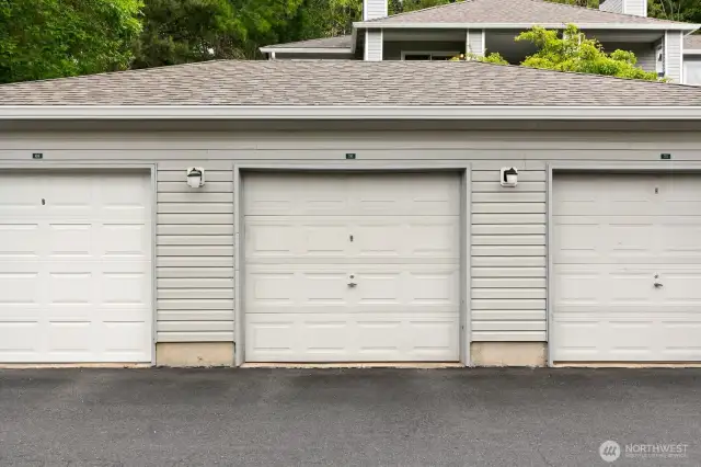 Secure parking or additional storage, plus one extra permitted space.