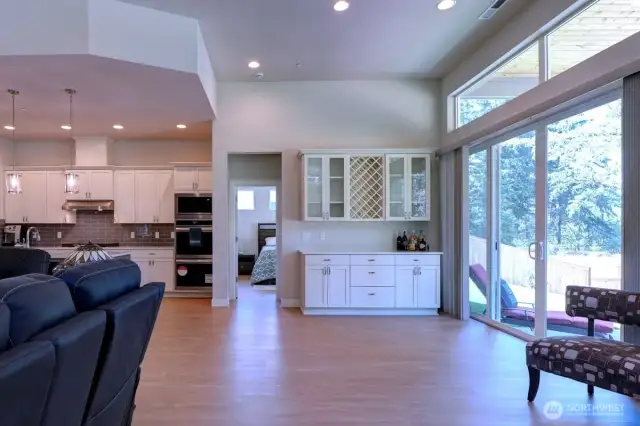 View from Dining Area With Nice Cabinetry