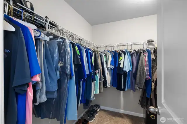 Two walk in closets
