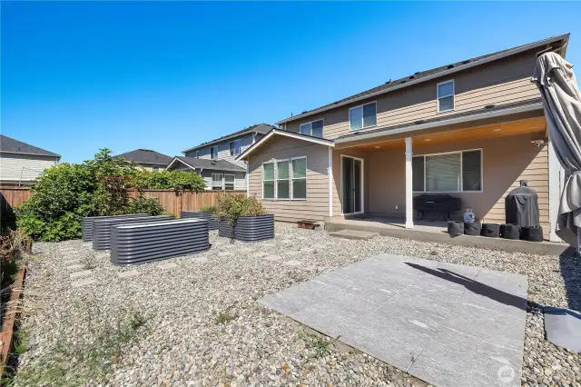 Low maintenance backyard!