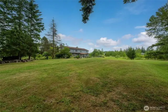 RV hook-ups around the property provide easy access to power and water.