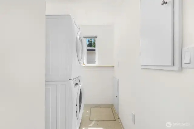Neat and Clan Laundry Room.