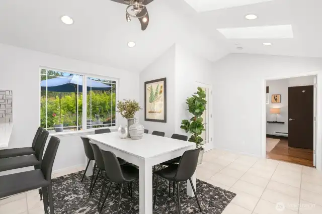 Sun Drenched Dining Room.