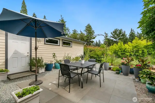 Patio Off of the Dining Room.