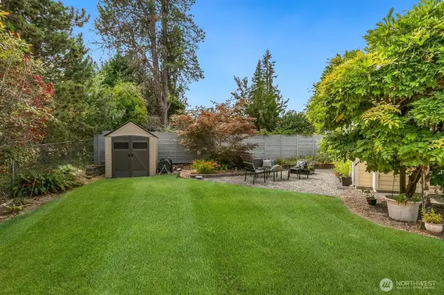 The Shed Stays. Photo has been modified to show green grass.
