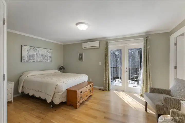Primary Bedroom upstairs has mini-split ductless system.