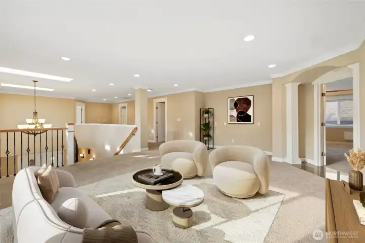 Upper Living Area (Virtually Staged)