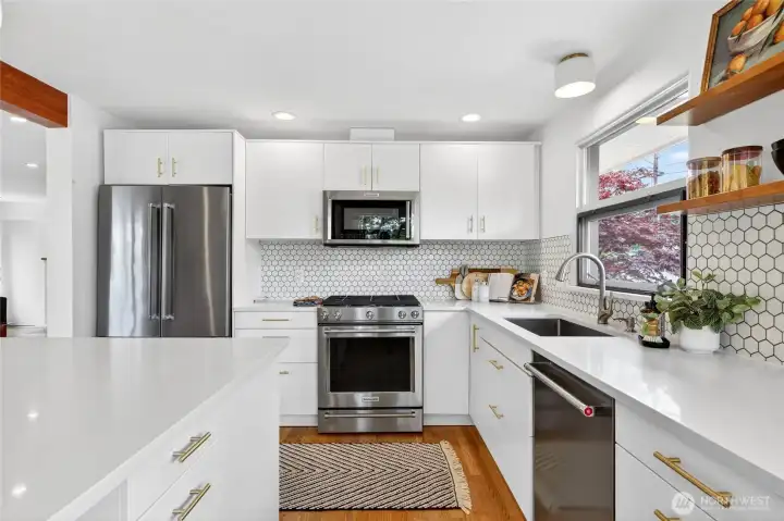 Another angle of the kitchen