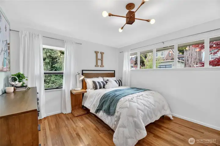 Generous sized main floor bedroom !
