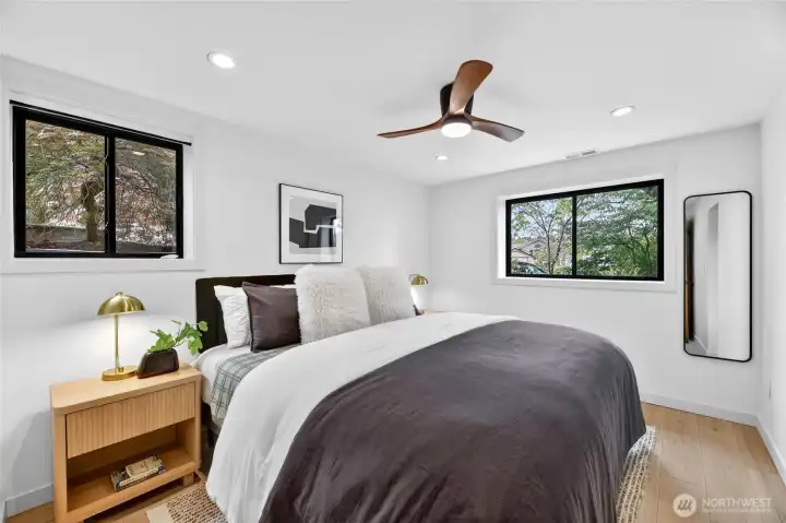 The lower level bedroom (Bedroom #3)