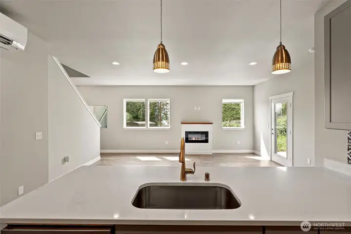 open concept kitchen