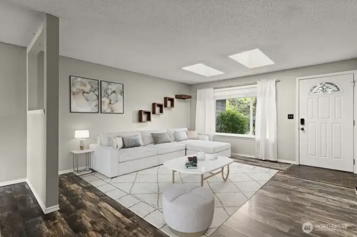 Virtually Staged Living room