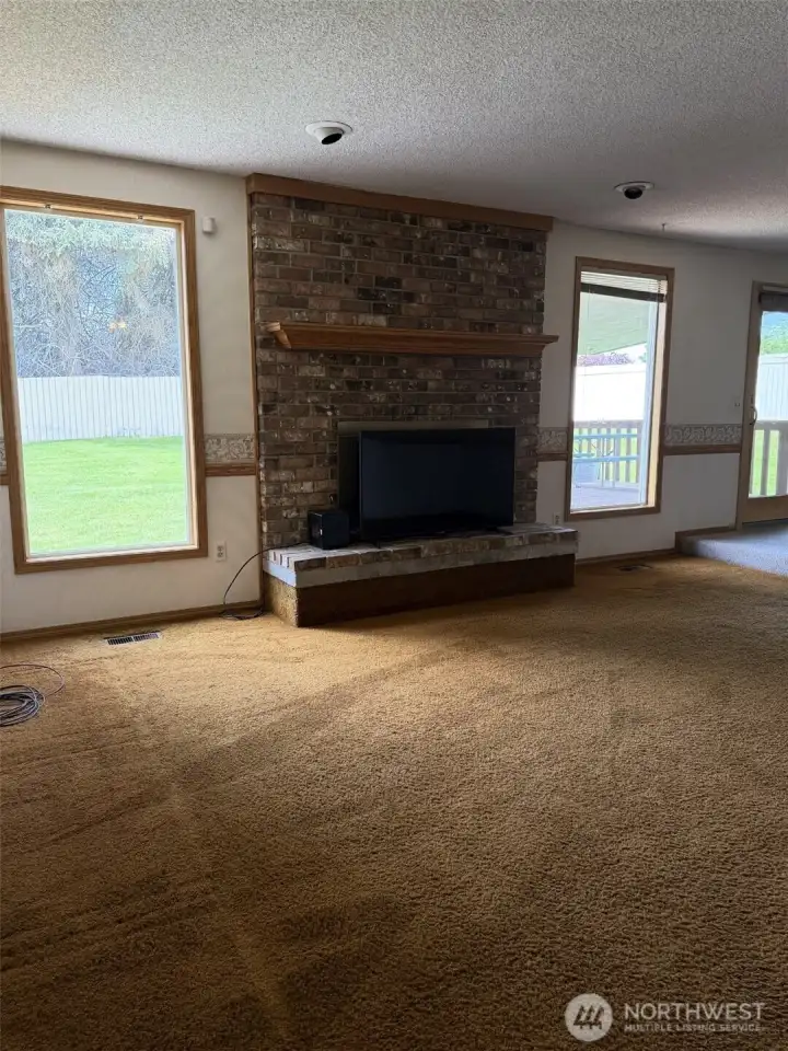 Living Room With Fireplace