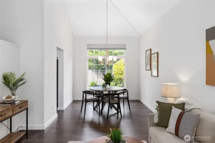 The thoughtfully designed floor plan includes a formal dining area just off the kitchen, creating the perfect space for entertaining, holiday gatherings, and everyday connection. A light-filled sitting room offers additional flexibility for a reading lounge, conversation space, or quiet retreat.