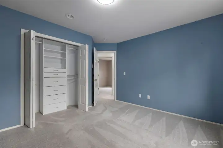 Bedroom #2 built in closet system