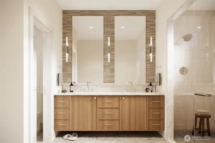 Primary Bathroom Rendering Primary Bathroom Rendering