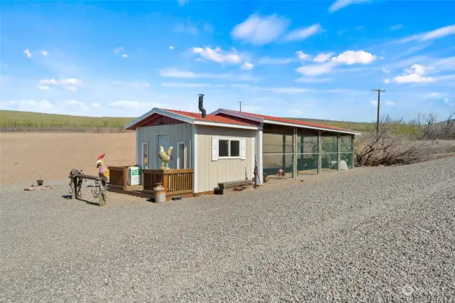 Chicken coop with covered run!