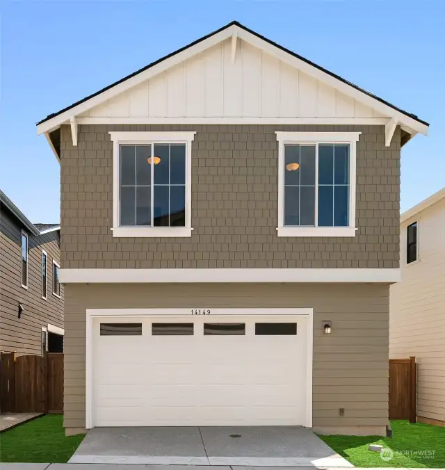 Photo of previously built Mulberry Shingle (not of actual home for sale)