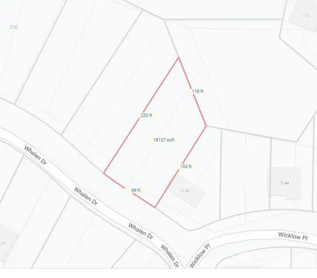 Lot 15 Whalen Drive - Dimensions