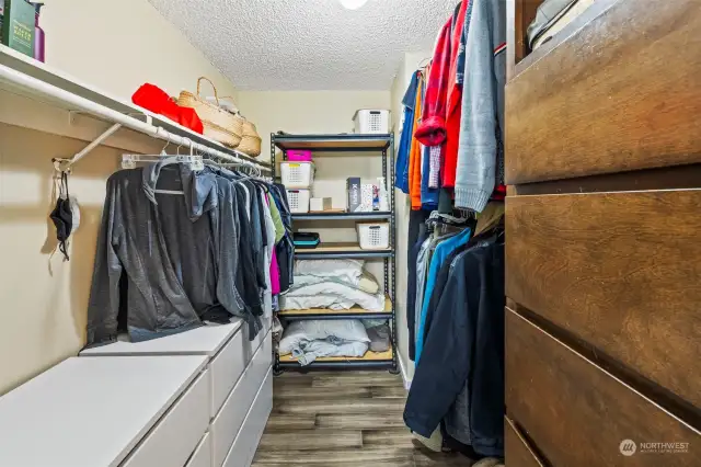 Primary walk-in closet