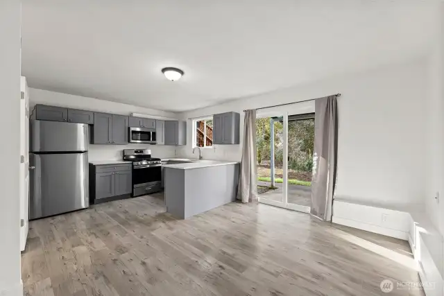 Downstairs kitchen.