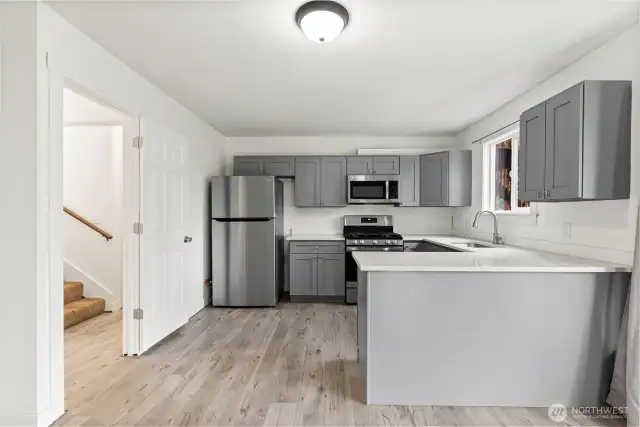 Downstairs kitchen.