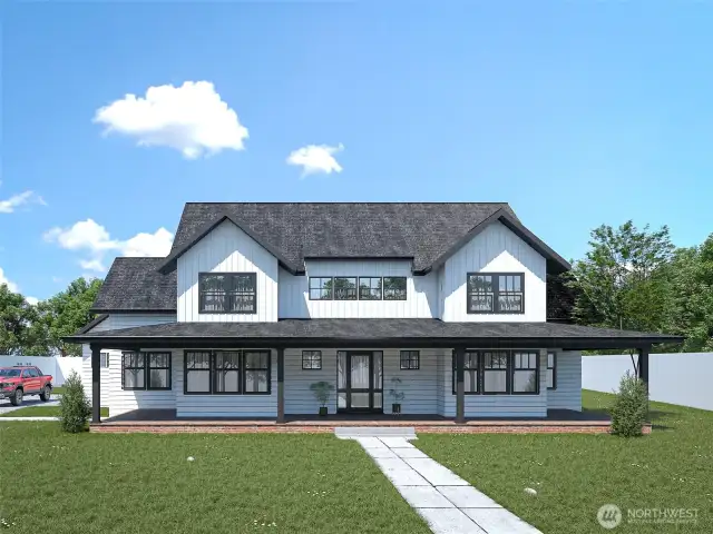 This is one of two house plans for this parcel!