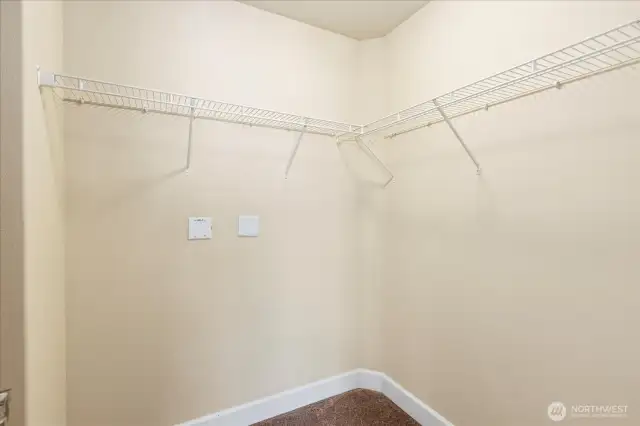 Primary walk-in closet
